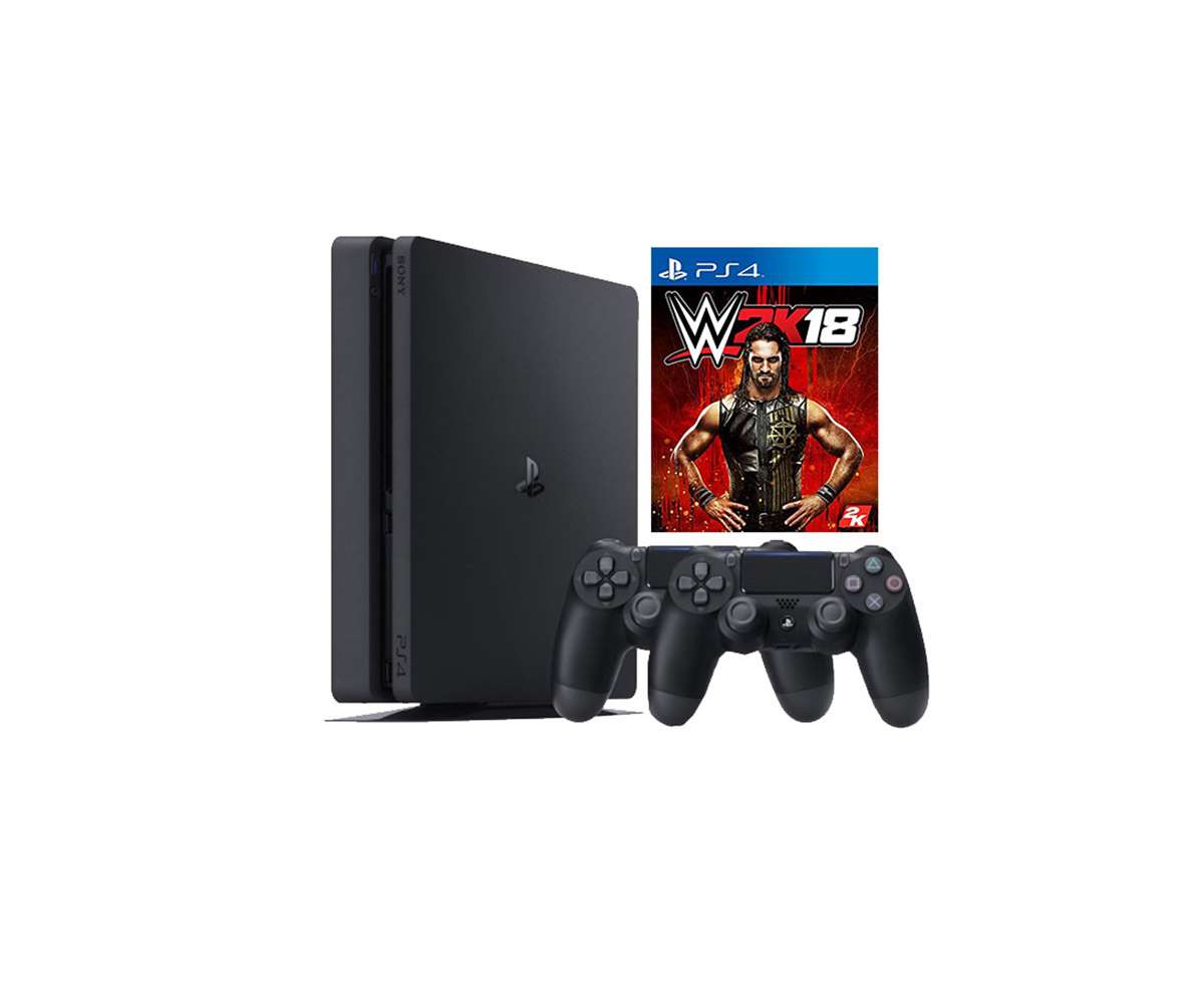 PS4 With WWE2K18 And Two Controllers