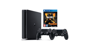 PS4 With Black Ops4 And Two Controllers